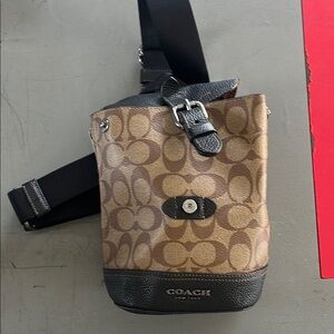 Coach Brown and Black Men's Bag